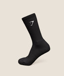 Premium Sharkhead Crew Single Black - Unmatched Kicks-GYMSHARK