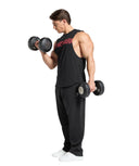 Prime Drop Arm Tank slim fit Black/Vivid Red - Unmatched Kicks - GYMSHARK