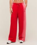 Pump Washed Straight Leg Joggers oversized fit Carmine Red/Soft White - Unmatched Kicks - GYMSHARK