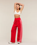 Pump Washed Straight Leg Joggers oversized fit Carmine Red/Soft White - Unmatched Kicks - GYMSHARK