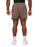 Pumper Shorts 5" oversized fit Soft Brown - Unmatched Kicks - GYMSHARK