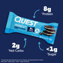 Mini Cookies & Cream Protein Bars