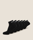 Quarter Sock 6pk Black - Unmatched Kicks-GYMSHARK