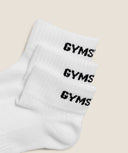 Quarter Sock 6pk White - Unmatched Kicks-GYMSHARK