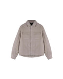 Quilted Overshirt - Mid Grey - Unmatched Kicks - REPRESENT