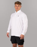 Racer Quarter Zip - White - Unmatched Kicks - Alphalete