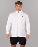 Racer Quarter Zip - White - Unmatched Kicks - Alphalete