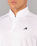 Racer Quarter Zip - White - Unmatched Kicks - Alphalete
