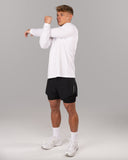 Racer Quarter Zip - White - Unmatched Kicks - Alphalete