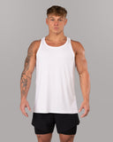 Racer Tank - White - Unmatched Kicks - Alphalete