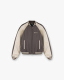 Raglan Varsity Jacket - Stone - Unmatched Kicks - REPRESENT