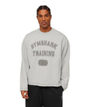Re - Rack Crew Neck Pullover oversized fit Soft Grey Marl - Unmatched Kicks - GYMSHARK