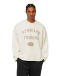 Re - Rack Crew Neck Pullover oversized fit Soft White - Unmatched Kicks - GYMSHARK