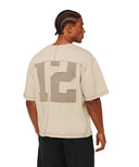 Re - Rack T-Shirt oversized fit Pebble Grey - Unmatched Kicks - GYMSHARK