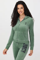 Rebel Without Couture Heritage Hoodie Dark Forest - Unmatched Kicks - Juicy Couture