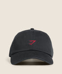 Relaxed Cap Black/Carmine Red - Unmatched Kicks-Gymshark Accessories