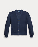 Relaxed Fit Linen Cardigan Newport Navy - Unmatched Kicks - ralph lauren