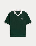 Relaxed Fit Pointelle Jersey Polo Shirt New Forest - Unmatched Kicks - ralph lauren