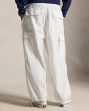 Relaxed Fit Ripstop Cargo Pant Ceramic White - Unmatched Kicks - ralph lauren