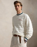 Relaxed Fit Textured Jacquard Pullover White - Unmatched Kicks - ralph lauren