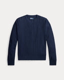 Relaxed Fit Textured Linen Sweater Newport Navy - Unmatched Kicks - ralph lauren