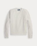 Relaxed Fit Textured Linen Sweater Stone Pebble - Unmatched Kicks - ralph lauren