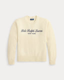 Relaxed Fit Wool-Cotton Sweater Andover Cream - Unmatched Kicks-ralph lauren