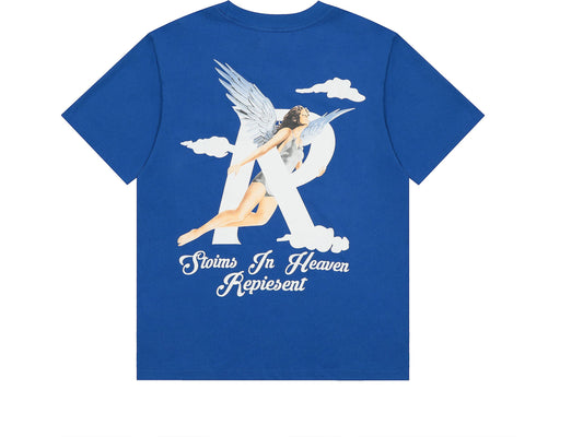 REPRESENT STOMS IN HEAVEN T-SHIRT BLUE