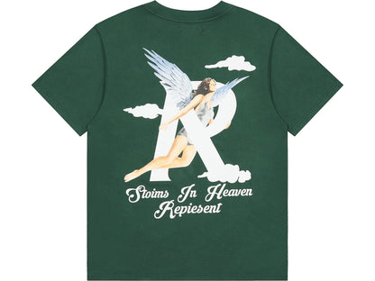 REPRESENT STORMS IN HEAVEN T-SHIRT GREEN