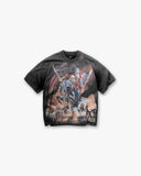 Represent X Iron Maiden Steed T-Shirt - Stained Black - Unmatched Kicks - REPRESENT