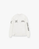Represent X Metallica Local Crew Long Sleeve T-Shirt - Flat White - Unmatched Kicks - REPRESENT