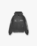Represent X Metallica Local Crew Zip Hoodie - Stained Black - Unmatched Kicks - REPRESENT