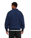 Rest Day Sweats 1/4 Zip oversized fit Navy - Unmatched Kicks - GYMSHARK