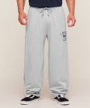 Retro Collegiate Graphic Wide Leg Pants oversized fit Bros Soft Grey Marl - Unmatched Kicks - GYMSHARK