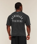 Retro Collegiate T-Shirt oversized fit Black - Unmatched Kicks - GYMSHARK