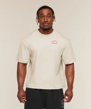 Retro Collegiate T-Shirt oversized fit Tinted White - Unmatched Kicks - GYMSHARK