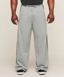 Retro Collegiate Track Pants oversized fit Smokey Grey/Onyx Grey - Unmatched Kicks - GYMSHARK