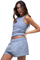 Ribbed En Pointe Tank Winter Frost - Unmatched Kicks - ALO