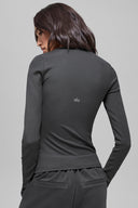 Ribbed Modal Long Sleeve Anthracite - Unmatched Kicks - ALO