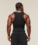 Ribbed Tank 1PK muscle fit Black - Unmatched Kicks-GYMSHARK