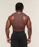 Ribbed Tank 1PK muscle fit Espresso Brown - Unmatched Kicks-GYMSHARK