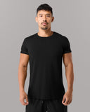 Rolled Muscle Tee - Black - Unmatched Kicks - Alphalete