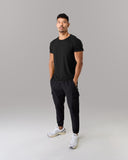 Rolled Muscle Tee - Black - Unmatched Kicks - Alphalete
