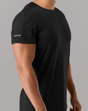Rolled Muscle Tee - Black - Unmatched Kicks - Alphalete