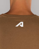 Rolled Muscle Tee - Brown - Unmatched Kicks - Alphalete