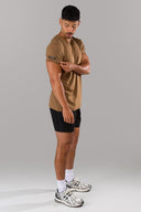Rolled Muscle Tee - Brown - Unmatched Kicks - Alphalete