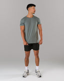 Rolled Muscle Tee - Grey - Unmatched Kicks - Alphalete