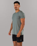Rolled Muscle Tee - Grey - Unmatched Kicks - Alphalete