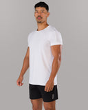 Rolled Muscle Tee - White - Unmatched Kicks - Alphalete