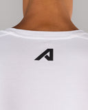 Rolled Muscle Tee - White - Unmatched Kicks - Alphalete